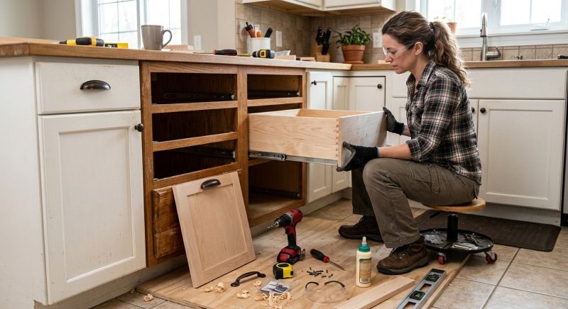 Pine Cabinets Installation in Bloomington, IN