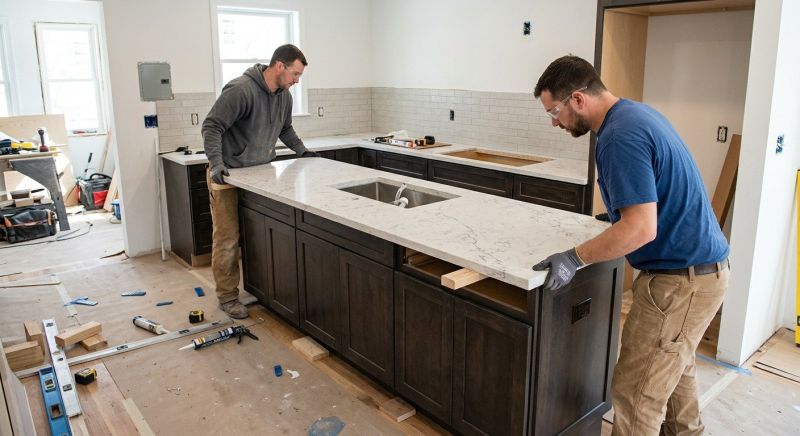 Quartz Countertop Installation in Lake County, IL