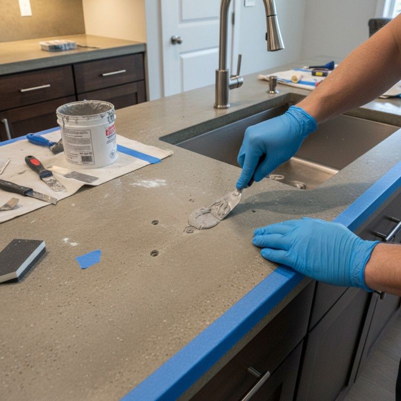 Cement Countertop Pouring in Napa, CA